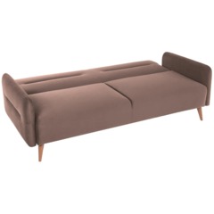 Диван 0MX_ХД Finsoffa HYGGE Relax 3,раскл.2подушки,тк.вел.Formula 225 корич - фото 8