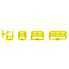 Кресло 0MX_EF_Модерн тк.желт K 014,оп.серый графит R7024 - фото 4