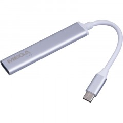 Разветвитель USB HS001 USB3.0x1/USB 2.0x3/серебристый Разветвитель USB HS001 USB3.0x1/USB 2.0x3/серебристый - фото 2