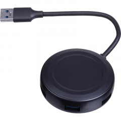 Разветвитель USB HS004 USB 3.0x4/черный Разветвитель USB HS004 USB 3.0x4/черный - фото 2