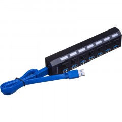 Разветвитель USB HS006 выключатель/USB 3.0x7/черный Разветвитель USB HS006 выключатель/USB 3.0x7/черный - фото 11