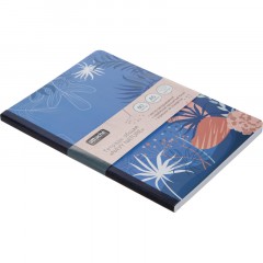 Тетрадь общая Attache Selection Navy nature Синий А5 80л клетка, сшивка - фото 5