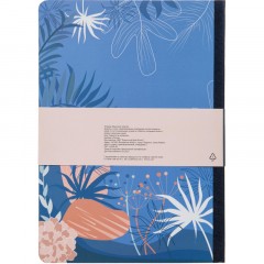 Тетрадь общая Attache Selection Navy nature Синий А5 80л клетка, сшивка - фото 9