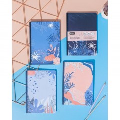 Тетрадь общая Attache Selection Navy nature Синий А5 80л клетка, сшивка - фото 10