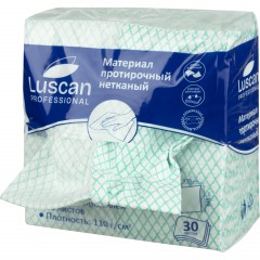 Материал протирочный нетканый Luscan Prof зеленый 110г 33,5х34,5см 30л/уп - фото 4