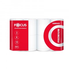 Бумага туалетная FOCUS PREMIUM 3 слоя, 8 рул/уп - фото 3