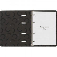 Ежедневник недатированный на кольцах Attache, 136л., 80г/м3, Blacky - фото 8