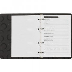 Ежедневник недатированный на кольцах Attache, 136л., 80г/м3, Blacky - фото 9