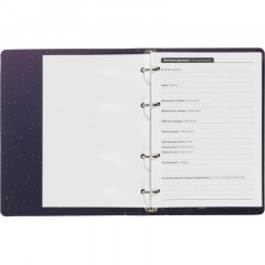 Ежедневник недатированный на кольцах Attache, 136л., 80г/м3, Galaxy - фото 9