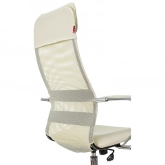 Кресло VB_EChair-655 SL TPU_BG сетка/экокожа бежевый хром Кресло VB_EChair-655 SL TPU_BG сетка/экокожа бежевый хром - фото 8