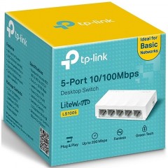 Коммутатор TP-Link LS1005 10/100Mb неуправляемый - фото 2