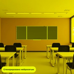 Доска магнитно-меловая Attache 100х300см 3-секц с разлиновкой - фото 5