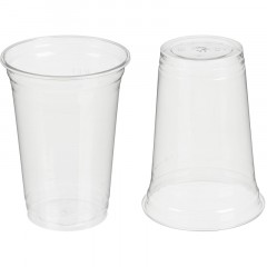 Стакан одноразовый 400мл. прозрачный ПЭТ - шейкер 1000шт/кор - фото 2