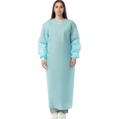 Халат хирург. н/с  140см, пл.42, голубой р-р 52-54  1шт./уп  Гекса