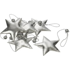 Бусы новогодние  Magic Time Серебристые звезды 170x1.5 см - фото 3