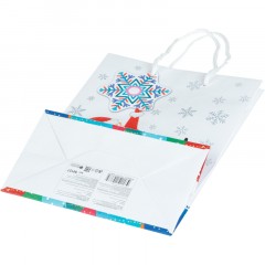 Пакет подарочный Бумажный Magic Pack НГ, 140 г/м2/17,8x22,9x9,8см арт.90127 Пакет подарочный Бумажный Magic Pack НГ, 140 г/м2/17,8x22,9x9,8см арт.90127 - фото 5