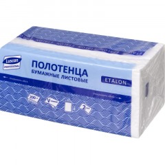 Полотенца бумажные д/дисп. Luscan Professional Vслож 2сл белцел200л18пач/уп Полотенца бумажные д/дисп. Luscan Professional Vслож 2сл белцел200л18пач/уп - фото 2