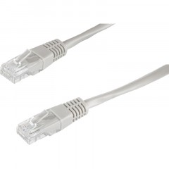 Патч-корд BigTech OPCC004 UTP CCA кат.5e/3м/литой/многожильный (серый) - фото 2