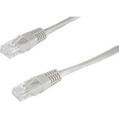 Патч-корд BigTech OPCC006 UTP CCA кат.5e/10м/литой/многожильный (серый) - фото 4