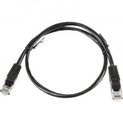 Патч-корд BigTech OPCC007 UTP CCA кат.5e/0.5м/литой/многожильн (черный)