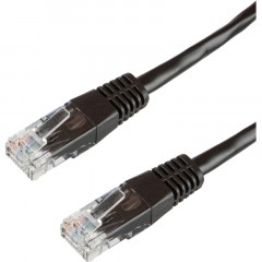 Патч-корд BigTech OPCC007 UTP CCA кат.5e/0.5м/литой/многожильн (черный) - фото 2