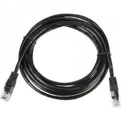 Патч-корд BigTech OPCC010 UTP CCA кат.5e/3м/литой/многожильный (черный)