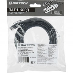 Патч-корд BigTech OPCC011 UTP CCA кат.5e/5м/литой/многожильный (черный) - фото 8