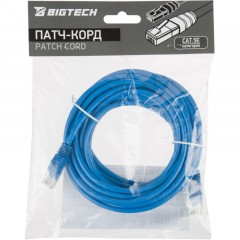 Патч-корд BigTech OPCC017 UTP CCA кат.5e/5м/литой/многожильный (синий) - фото 5