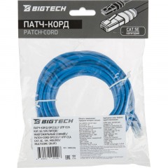 Патч-корд BigTech OPCC017 UTP CCA кат.5e/5м/литой/многожильный (синий) - фото 8