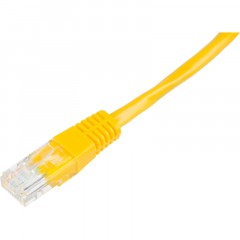 Патч-корд BigTech OPCC024 UTP CCA кат.5e/10м/литой/многожильный (желтый) - фото 4