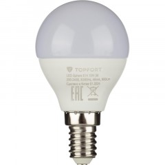 Лампа светодиодная Topfort E14 10W 3000K шар Лампа светодиодная Topfort E14 10W 3000K шар - фото 2