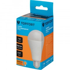 Лампа светодиодная Topfort E27 7W 3000K груша - фото 4