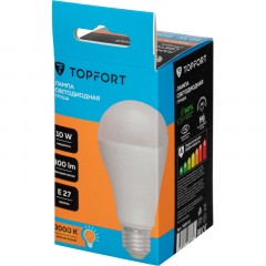Лампа светодиодная Topfort E27 10W 3000K груша Лампа светодиодная Topfort E27 10W 3000K груша - фото 5