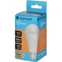 Лампа светодиодная Topfort E27 15W 3000K груша - фото 4