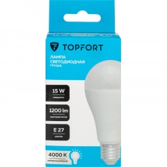 Лампа светодиодная Topfort E27 15W 4000K груша Лампа светодиодная Topfort E27 15W 4000K груша - фото 6