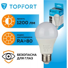 Лампа светодиодная Topfort E27 15W 4000K груша Лампа светодиодная Topfort E27 15W 4000K груша - фото 8