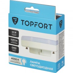 Лампа светодиодная Topfort GX53 14W 4000K Лампа светодиодная Topfort GX53 14W 4000K - фото 6