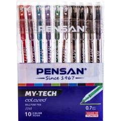 Набор шариковых ручек PENSAN MY-TECH 10цв шар0,7мм лин0,5мм масл 2240/R10 Набор шариковых ручек PENSAN MY-TECH 10цв шар0,7мм лин0,5мм масл 2240/R10 - фото 6