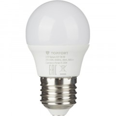 Лампа светодиодная Topfort E27 7W 3000K шар Лампа светодиодная Topfort E27 7W 3000K шар - фото 2