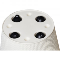 Горшок д/цветов Velvet D330мм, 16л на колесиках (светло-беж),221600525 - фото 6