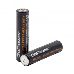 Батарейка GoPower R03 AAA 4шт/бл Heavy Duty 1.5V (4/48/576) Батарейка GoPower R03 AAA 4шт/бл Heavy Duty 1.5V (4/48/576) - фото 2