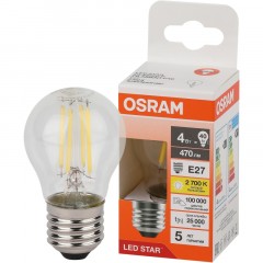 Лампа светодиодная OSRAM LS CLP40 4W/827 230VFILCL E27 FS1 684607 - фото 2