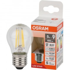 Лампа светодиодная OSRAM LSCLP60 5W/840 230VFILCL E27 FS1 Лампа светодиодная OSRAM LSCLP60 5W/840 230VFILCL E27 FS1 - фото 2