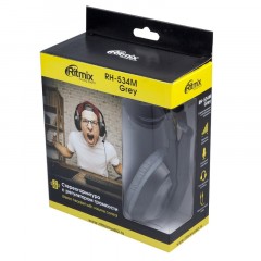 Гарнитура RITMIX RH-534M Gray Компьютерная 3,5 мм TRS (15119392) Гарнитура RITMIX RH-534M Gray Компьютерная 3,5 мм TRS (15119392) - фото 4
