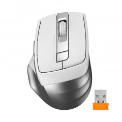 Мышь компьютерная A4Tech Fstyler FG35S серебристый/белый 2000dpi/WLS/5but Мышь компьютерная A4Tech Fstyler FG35S серебристый/белый 2000dpi/WLS/5but - фото 3