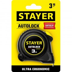 Рулетка с автостопом STAYER AutoLock 3м х 16мм (2-34126-03-16) Рулетка с автостопом STAYER AutoLock 3м х 16мм (2-34126-03-16) - фото 3