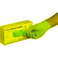Перчатки нитрил., н/с, н/о,3,5гр./шт,глб/глб уп. FOXY-GLOVES (XL)50 пар/уп - фото 3