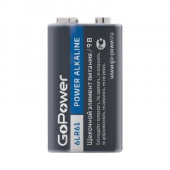 Батарейка GoPower Крона 6LR61 BL1 Alkaline 9V (1/10/240) 1шт Батарейка GoPower Крона 6LR61 BL1 Alkaline 9V (1/10/240) 1шт - фото 2