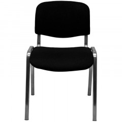 Стул КО_EChair Rio(ИЗО) РС01.00.10 ткань черная 101, каркас под хром - фото 2