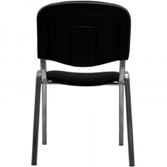 Стул КО_EChair Rio(ИЗО) РС01.00.10 ткань черная 101, каркас под хром - фото 4